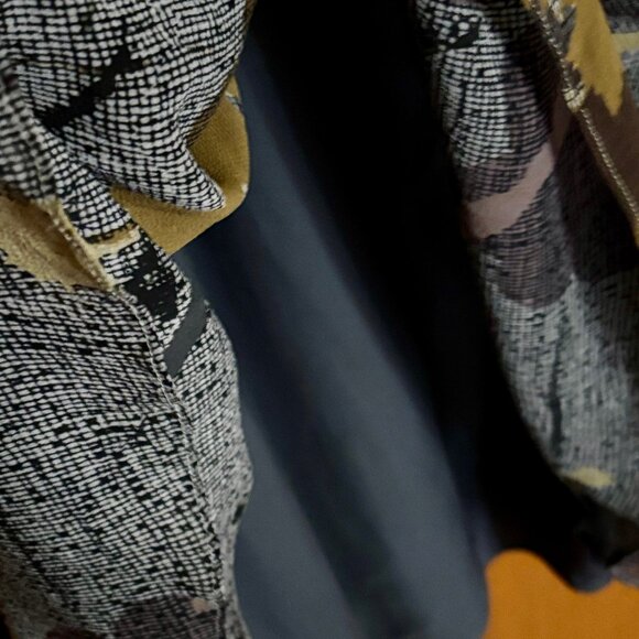 Anthropologie Maeve Autumn Colors Draped Dress Size 12 - Picture 8 of 12